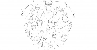 Xmas Colouring Template