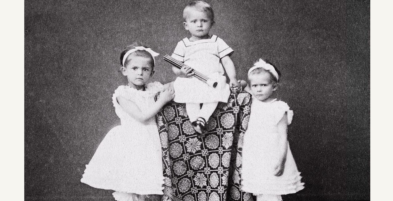 Daughter Ottilie with her brother Lothar and sister Sophie