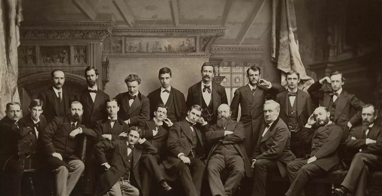Eberhard Faber and the personnel in New York, 1877
