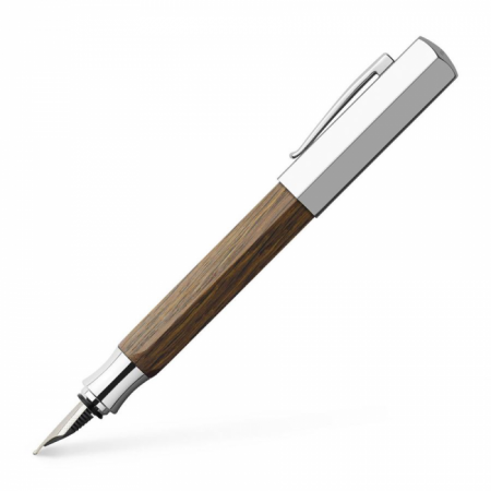 Ondoro Fountain Pen, Broad, Smoked Oak