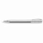 Ambition Stainless Steel Rollerball Pen with Chrome Metal Grip, Silver