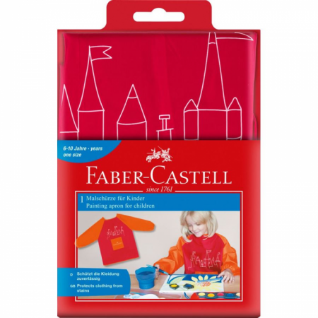 Painting Apron for Children, Red