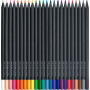 Black Edition Colour Pencils, Cardboard Box of 24